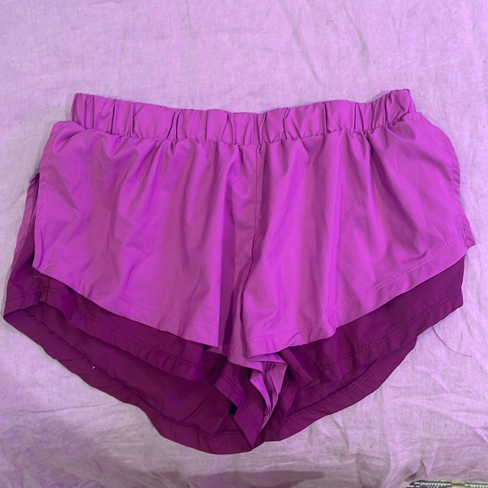 Pink free people movement shorts